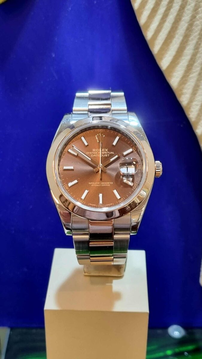 Rolex Datejust 41mm Oystersteel and Everose Gold Chocolate Dial Ref.126301 | Gothelf A. Watches — 4