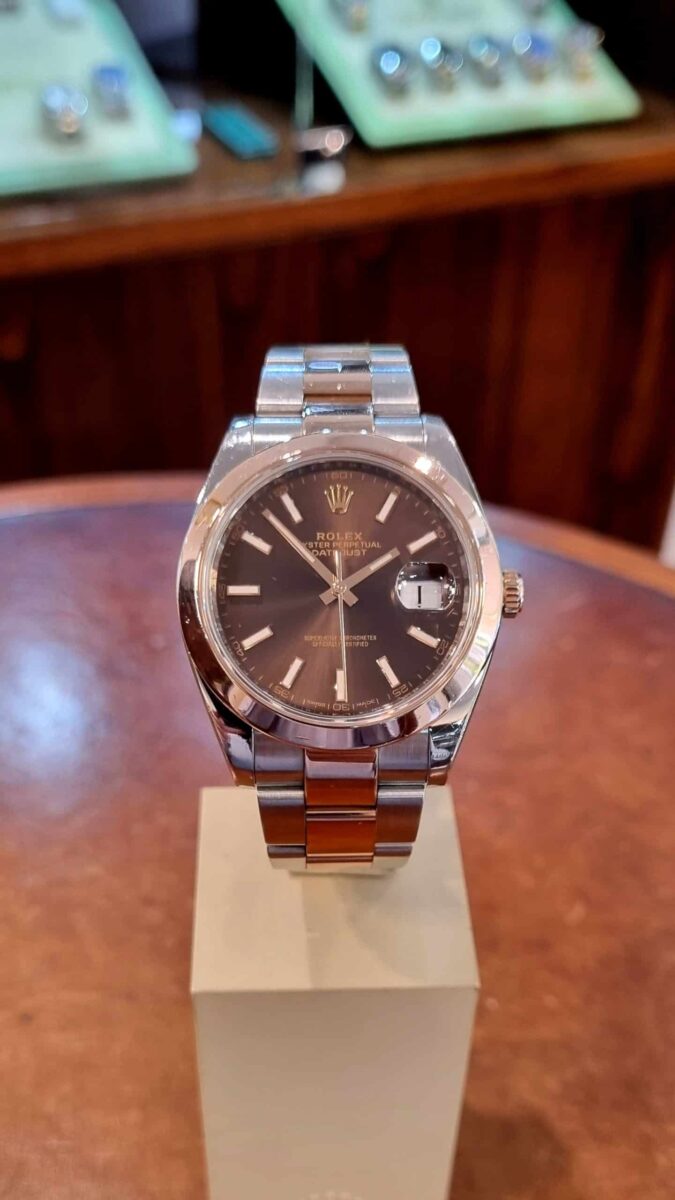 Rolex Datejust 41mm Oystersteel and Everose Gold Chocolate Dial Ref.126301 | Gothelf A. Watches — 6