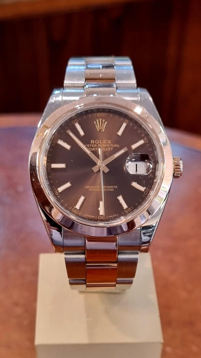Rolex Datejust 41mm Oystersteel and Everose Gold Chocolate Dial Ref.126301 | Gothelf A. Watches — 5