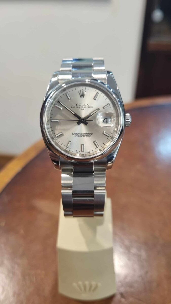 Rolex Date 34mm Silver Dial ref.115200 | Gothelf A. Watches — 4