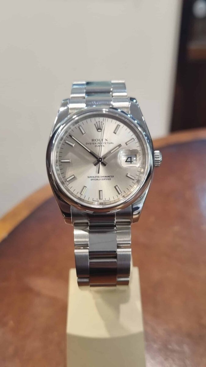 Rolex Date 34mm Silver Dial ref.115200 | Gothelf A. Watches — 2