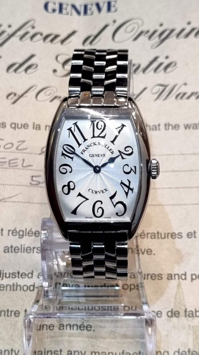 Franck Muller Cintrée Curvex Steel Quartz ref.7502 | Gothelf A. Watches