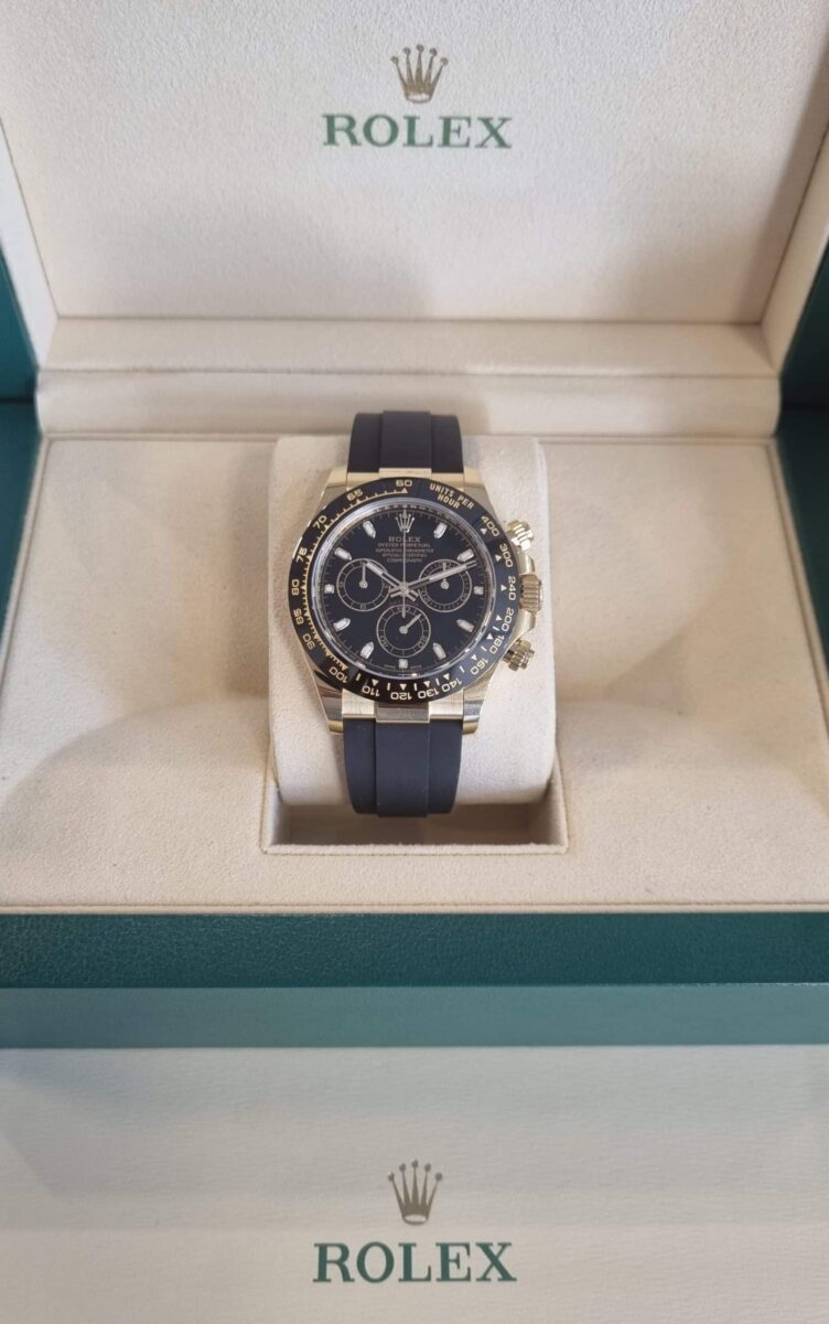 Rolex Daytona Cosmograp 18k Yellow Gold Oysterflex rubber strap ref.116518 | Gothelf A. Watches — 6