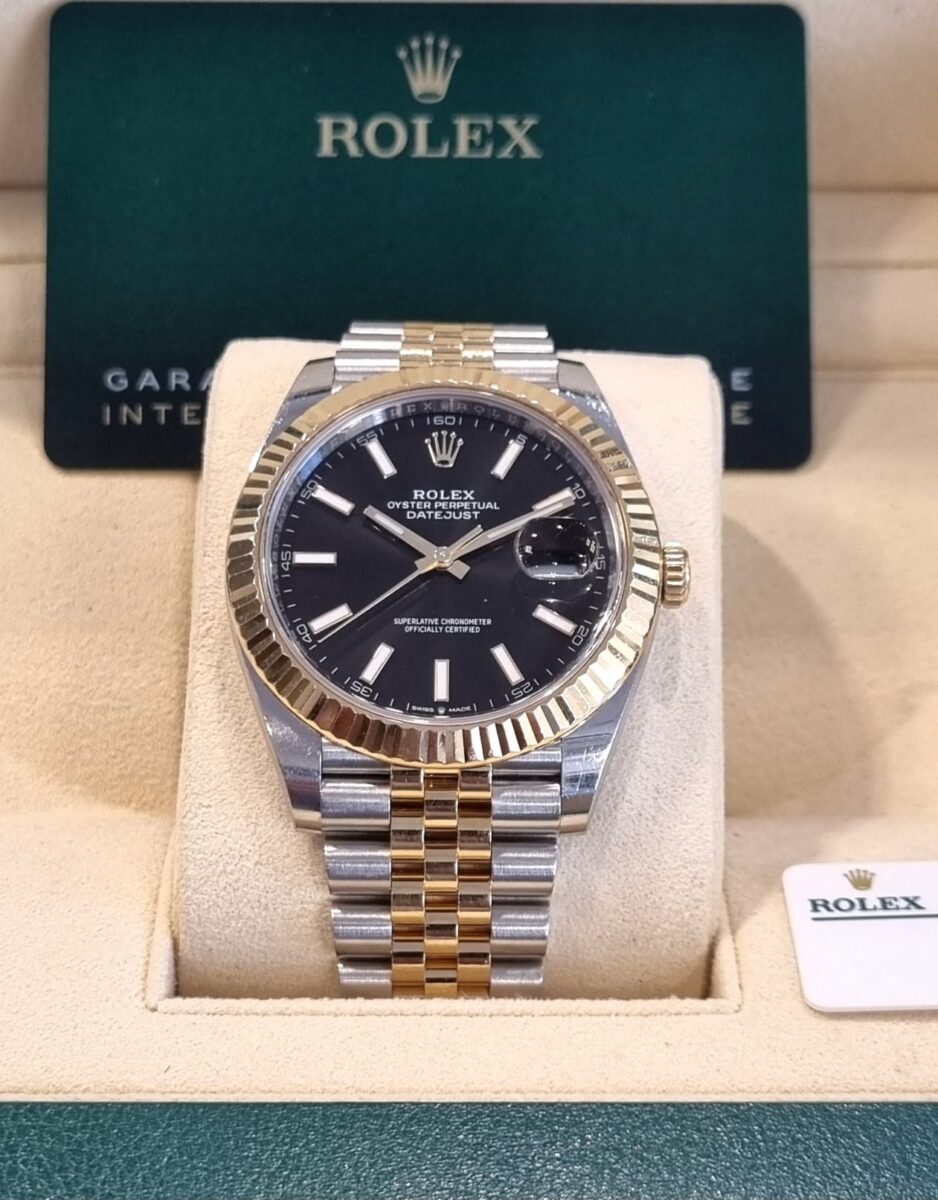 Rolex Datejust 41mm Steel & 18K Gold Black Dial 2021 | Gothelf A. Watches