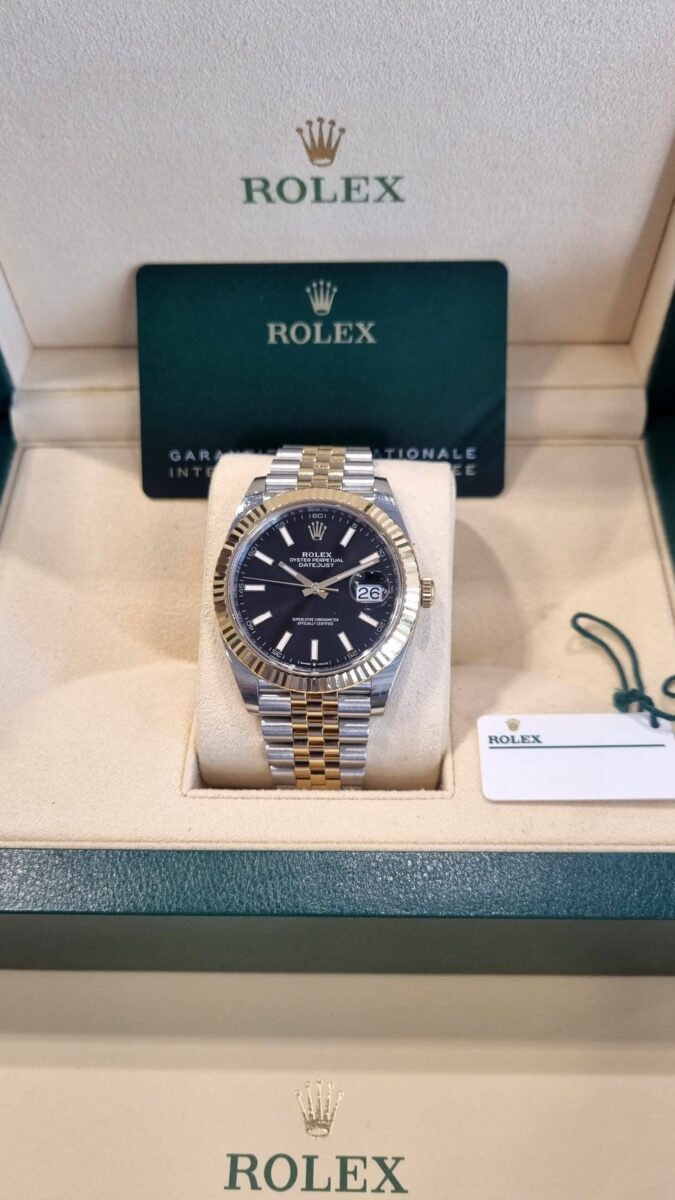 Rolex Datejust 41mm Steel & 18K Gold Black Dial 2021 | Gothelf A. Watches — 4