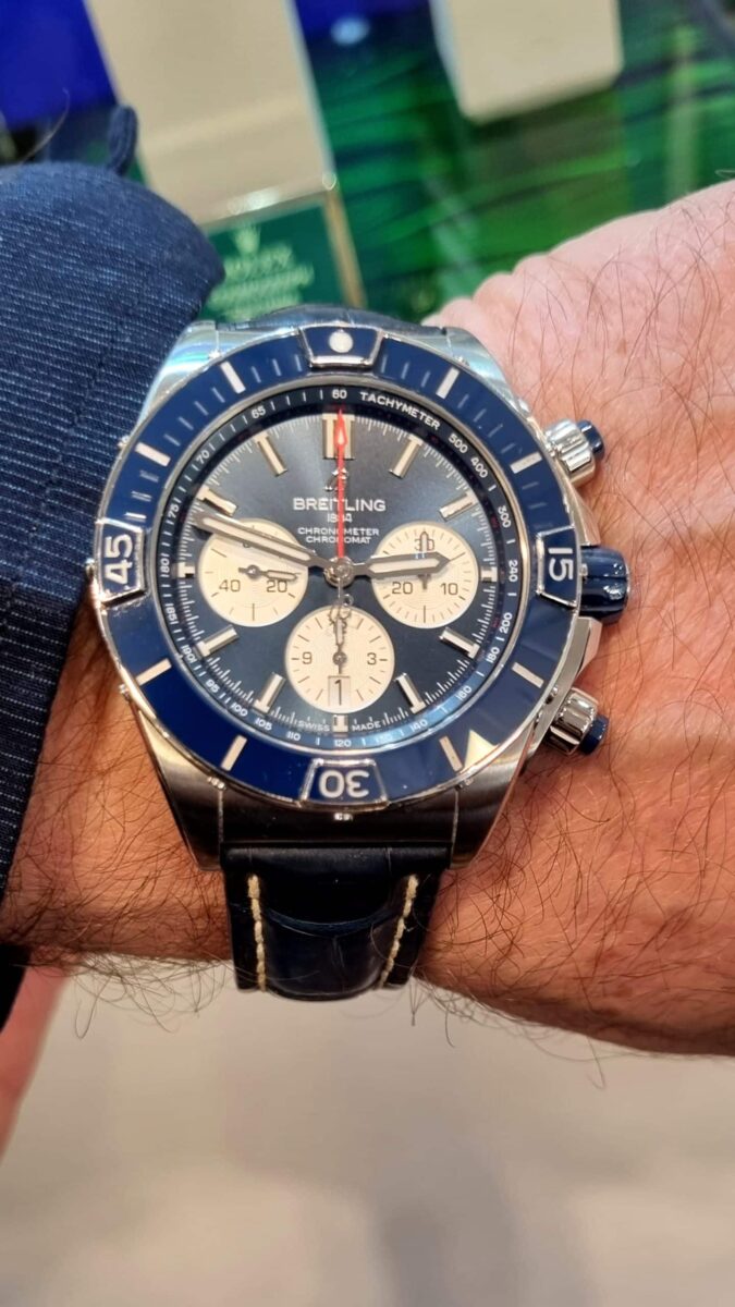 Breitling Super Chronomat B01 44 Blue Chronograph ref.AB0136 | Gothelf A. Watches — 4
