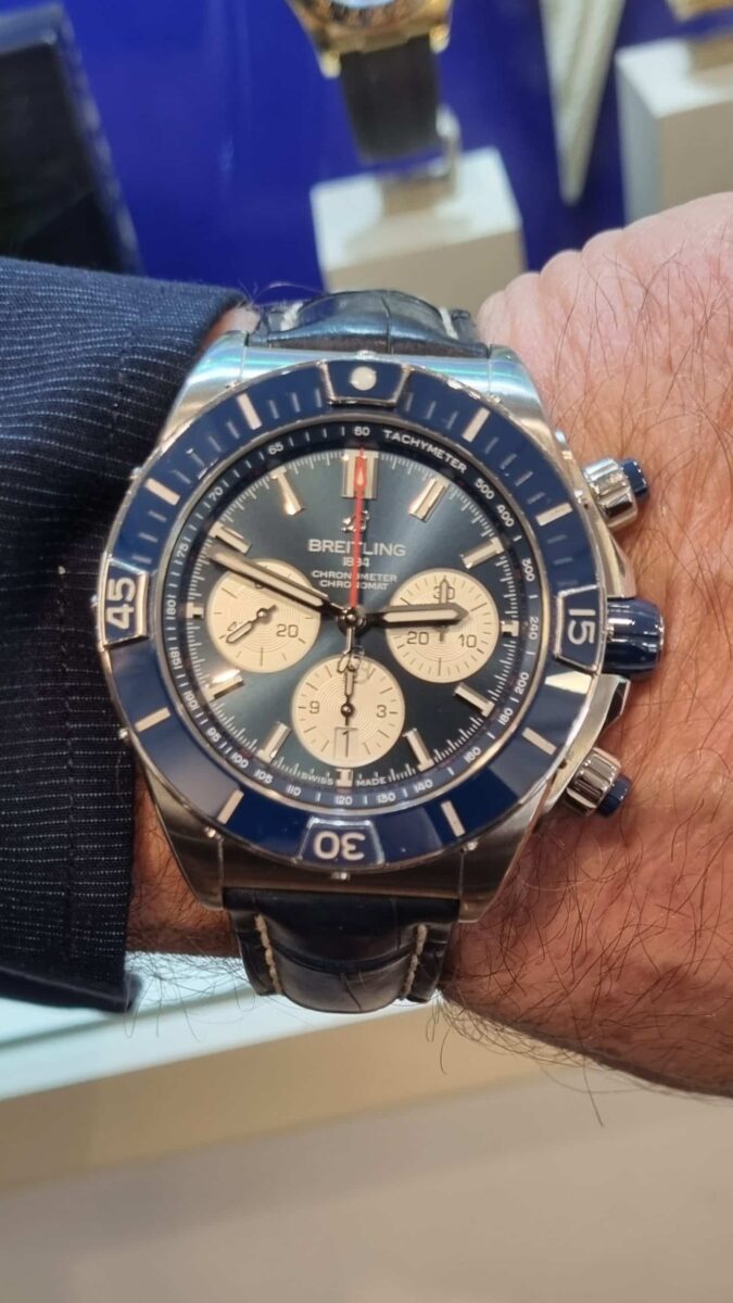 Breitling Super Chronomat B01 44 Blue Chronograph ref.AB0136 | Gothelf A. Watches — 3