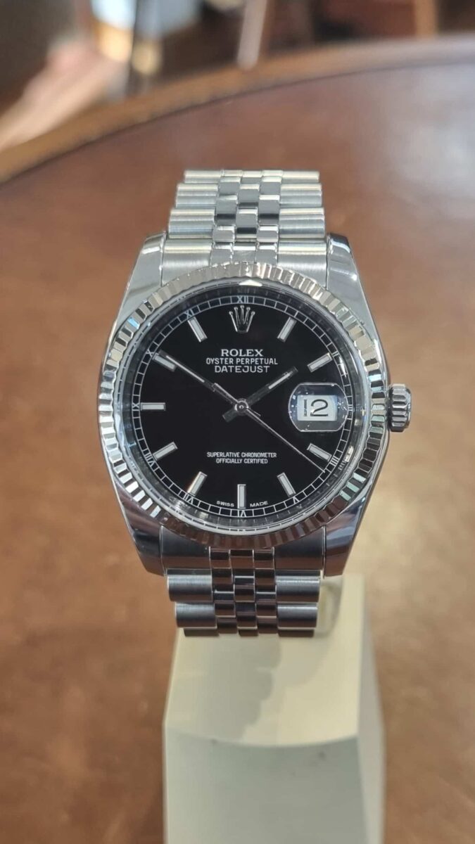 Rolex Datejust 36 mm Steel & White Gold Bezel 116234 | Gothelf A. Watches