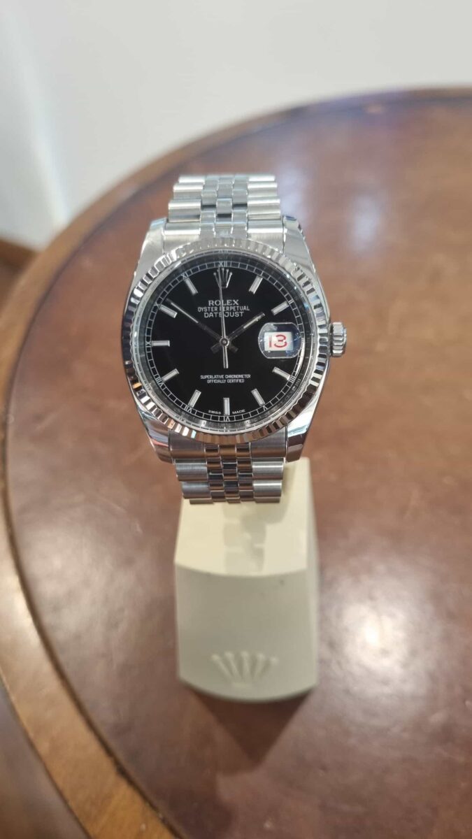 Rolex Datejust 36 mm Steel & White Gold Bezel 116234 | Gothelf A. Watches — 5