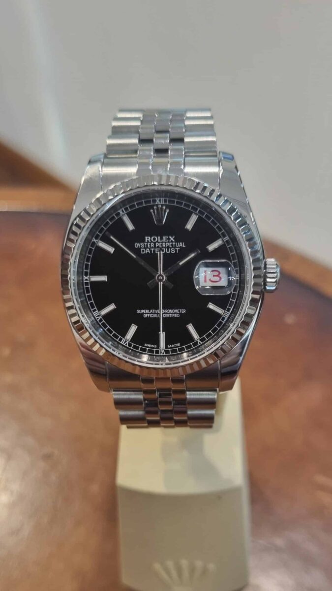Rolex Datejust 36 mm Steel & White Gold Bezel 116234 | Gothelf A. Watches — 2