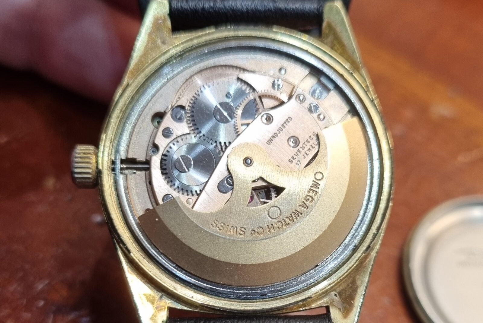 Omega Geneve Automatic Electroplated Gold Blue Spider Dial cal.563 ref.166041 | Gothelf A. Watches — 8