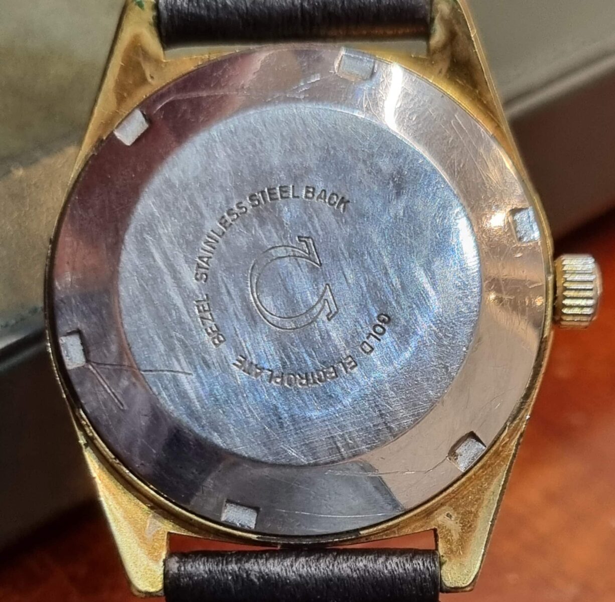 Omega Geneve Automatic Electroplated Gold Blue Spider Dial cal.563 ref.166041 | Gothelf A. Watches — 6