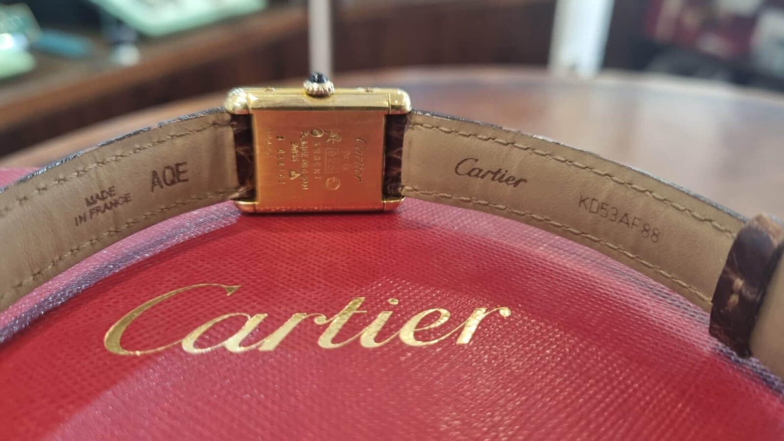 Cartier Must de Cartier 925 Gold Plated small Ladies Vintage | Gothelf A. Watches — 5