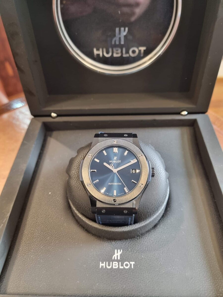 Hublot Classic Fusion Ceramic Blue 45mm Pre-owned-2018 ref.511.CM.7170.LR | Gothelf A. Watches — 3