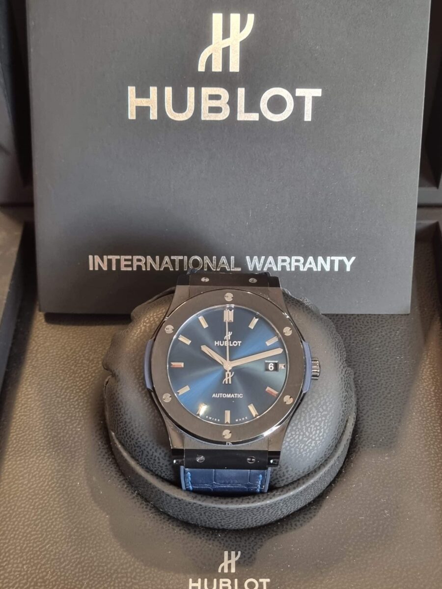 Hublot Classic Fusion Ceramic Blue 45mm Pre-owned-2018 ref.511.CM.7170.LR | Gothelf A. Watches — 5