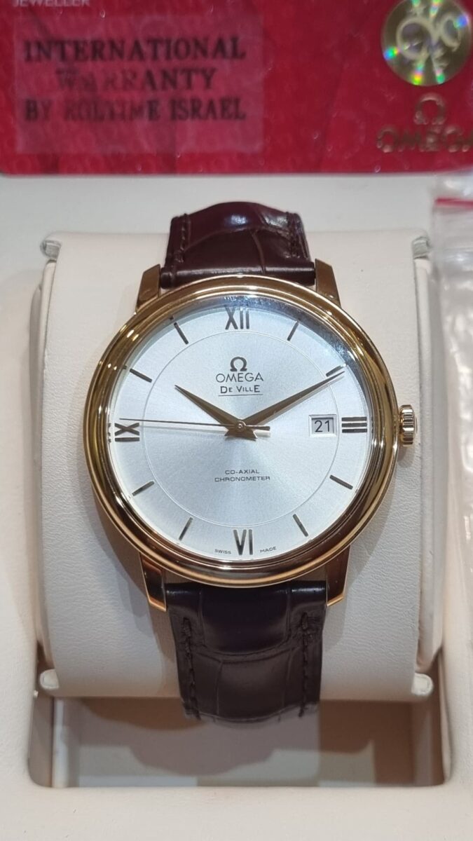 Omega De-Ville Prestige Co-Axial Chronometer 39.5mm 18K Yellow Gold Ref.42453402002002 NEW!! | Gothelf A. Watches