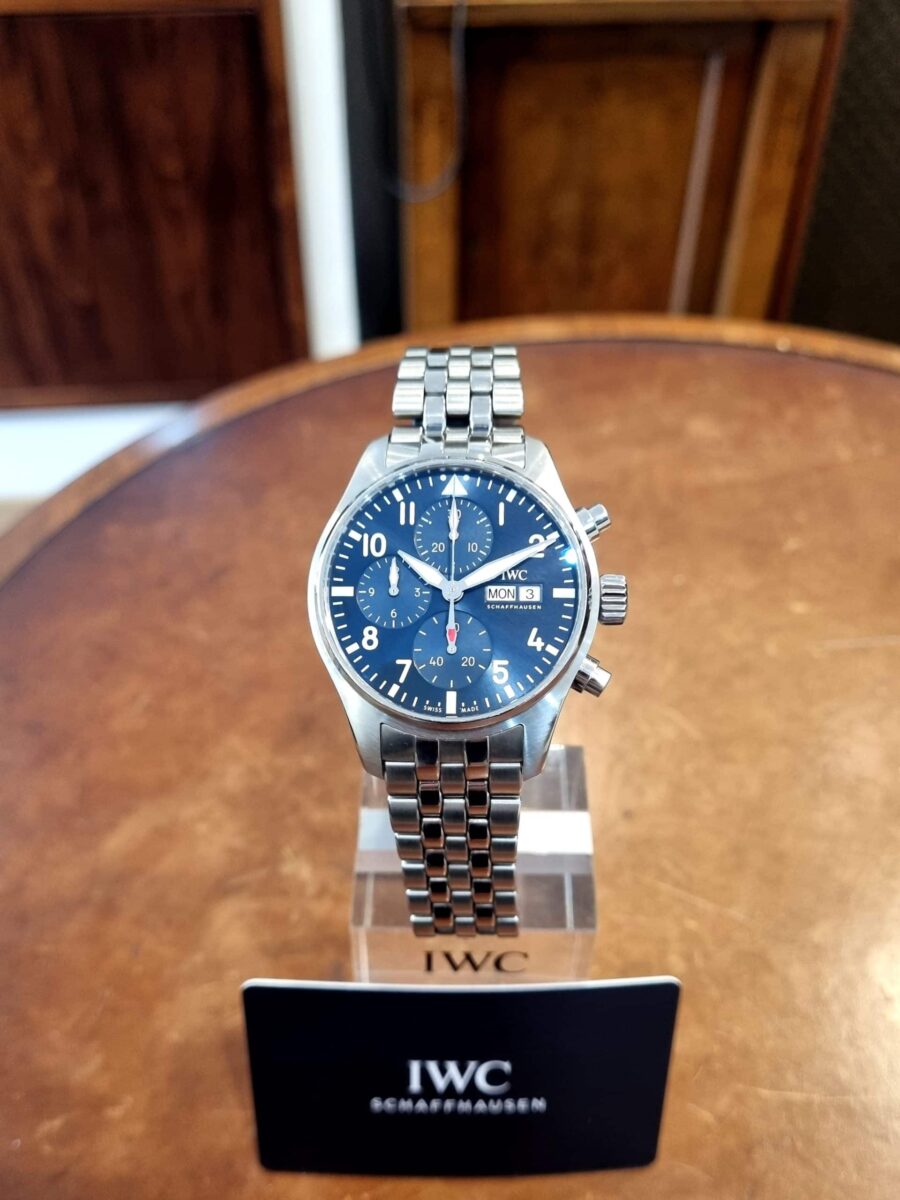 IWC Pilot Chronograph Blue Dial Pre-owned-2021 ref.388102 | Gothelf A. Watches — 4