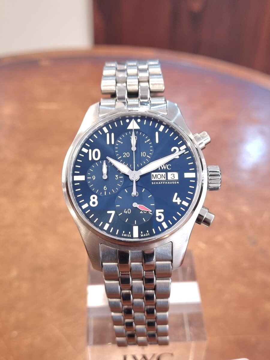 IWC Pilot Chronograph Blue Dial Pre-owned-2021 ref.388102 | Gothelf A. Watches — 3