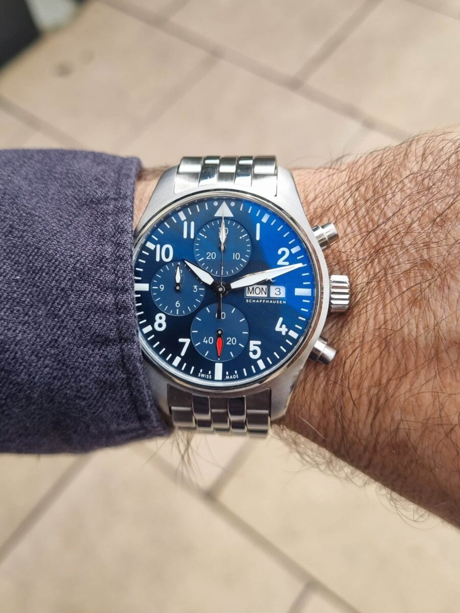 IWC Pilot Chronograph Blue Dial Pre-owned-2021 ref.388102 | Gothelf A. Watches — 2