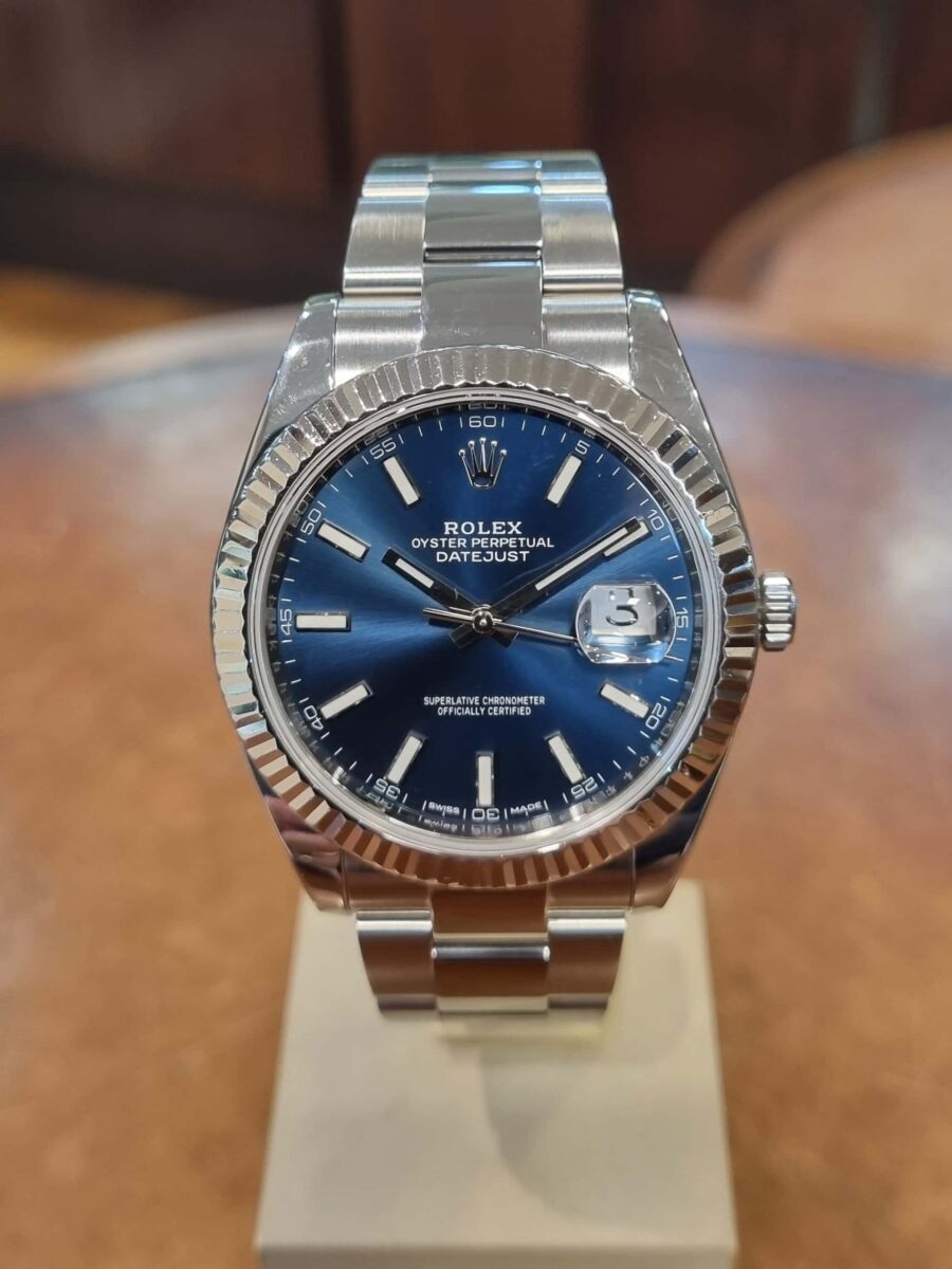 Rolex Datejust 41mm Blue Dial ref.126334 pre-owned 2018 | Gothelf A. Watches — 3