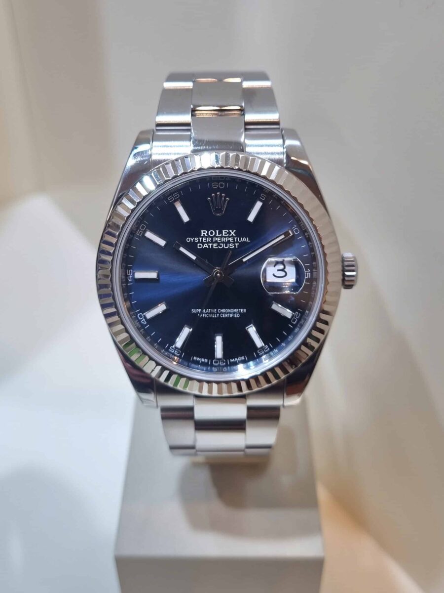 Rolex Datejust 41mm Blue Dial ref.126334 pre-owned 2018 | Gothelf A. Watches — 4
