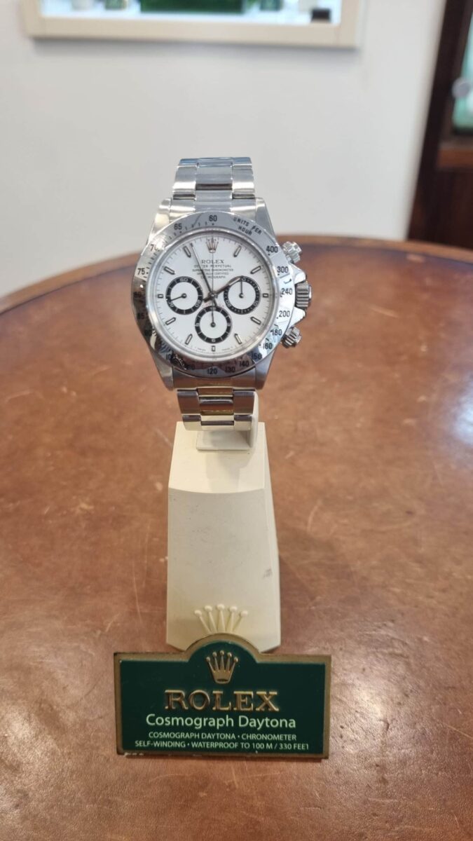 Rolex Daytona Chronograph Zenith ref.16520 pre-owned collector’s watch White Dial 1995 | Gothelf A. Watches — 6