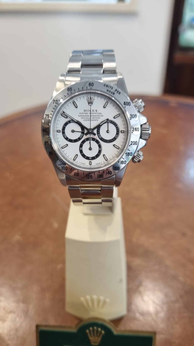Rolex Daytona Chronograph Zenith ref.16520 pre-owned collector’s watch White Dial 1995 | Gothelf A. Watches — 5