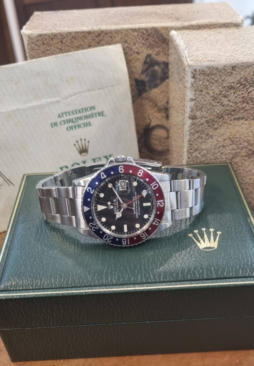 Rolex GMT Master 1675 Long E Vintage from 1972 box + papers + service history | Gothelf A. Watches — 4