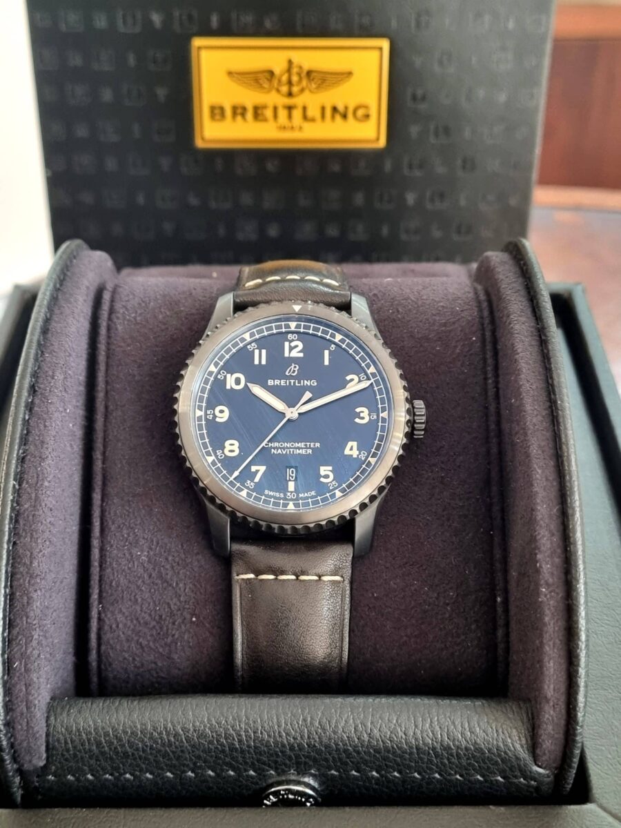 Breitling Navitimer 8 All Black DLC 41mm on Leather Strap ref.M1731410 Pre-Owned | Gothelf A. Watches — 3