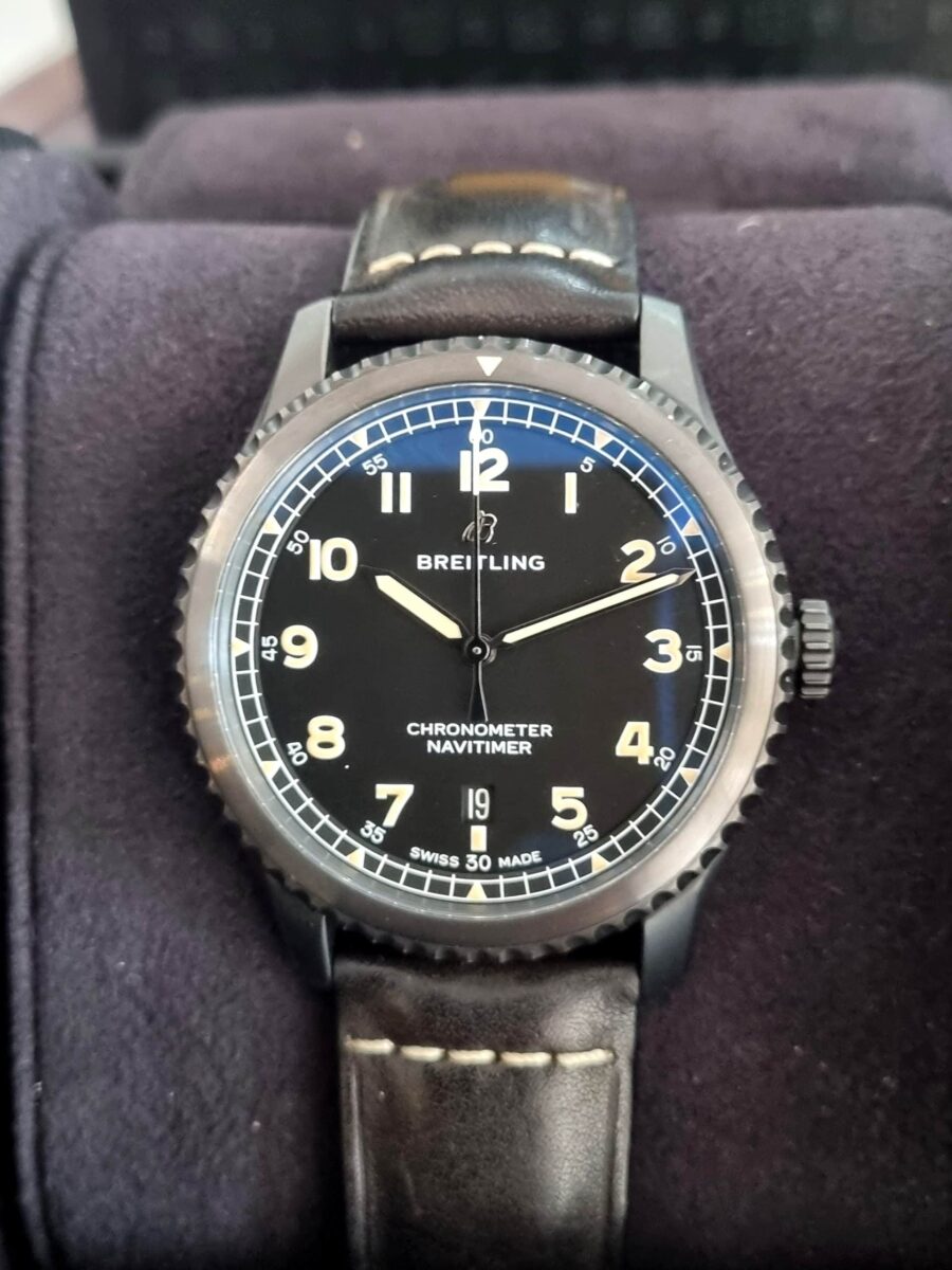 Breitling Navitimer 8 All Black DLC 41mm on Leather Strap ref.M1731410 Pre-Owned | Gothelf A. Watches