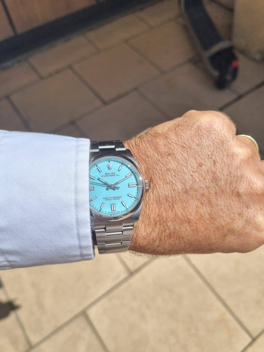 Rolex Oyster Perpetual Tiffany Dial 36mm Ref.126000 | Gothelf A. Watches — 8