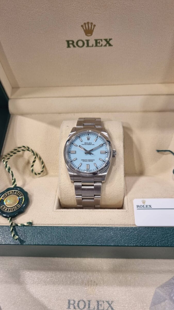Rolex Oyster Perpetual Tiffany Dial 36mm Ref.126000 | Gothelf A. Watches — 4