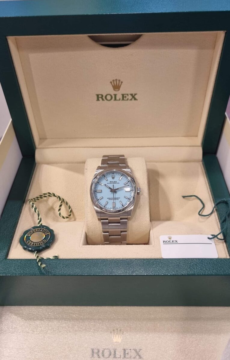 Rolex Oyster Perpetual Tiffany Dial 36mm Ref.126000 | Gothelf A. Watches — 2