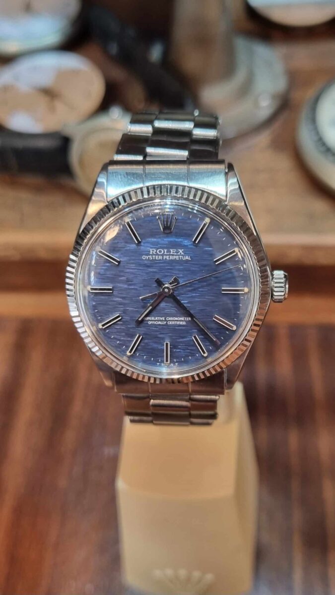 Rolex Oyster Perpetual Vintage Special Blue Mosaic Dial ref.1005 | Gothelf A. Watches — 3