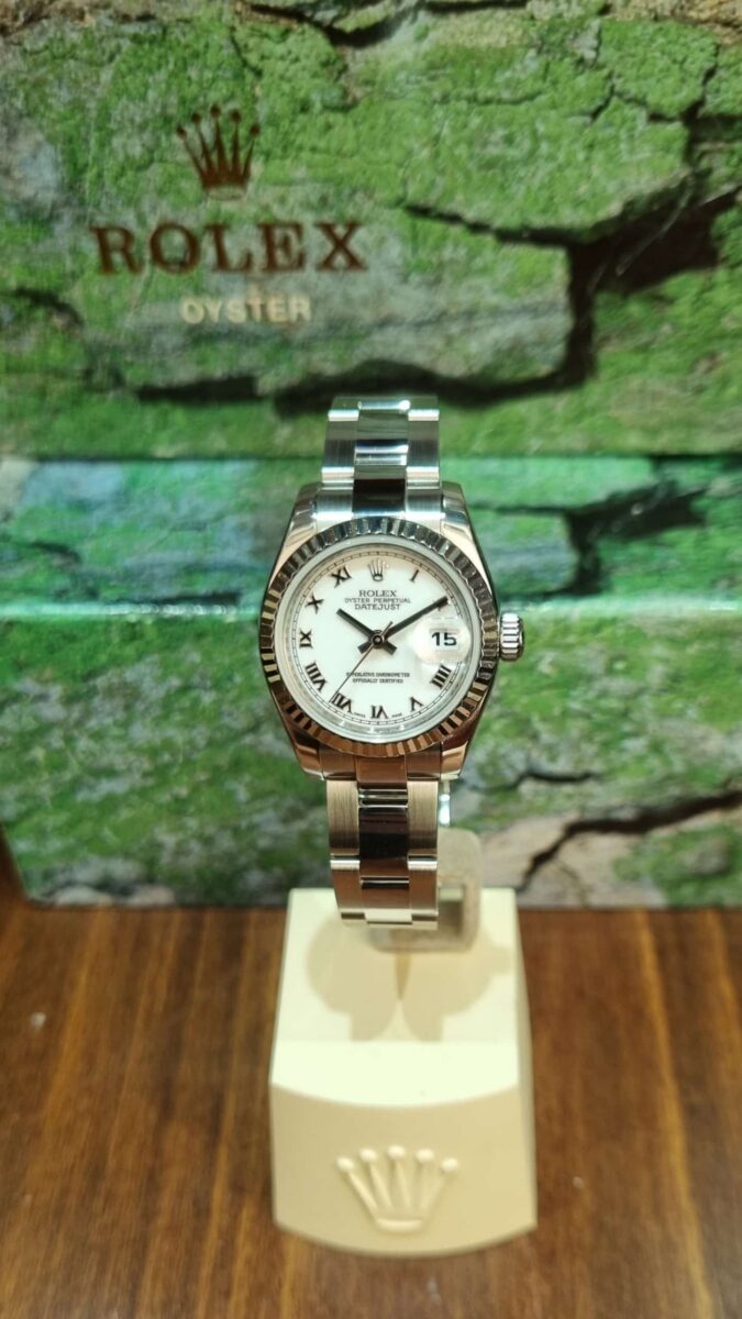 Rolex Datejust Ladies 26mm White Gold Bezel ref.179174 | Gothelf A. Watches — 4