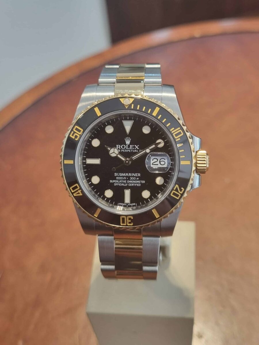 Rolex Submariner Steel & 18K Gold Ceramic Bezel 116613 Pre-owned 2015 | Gothelf A. Watches — 3