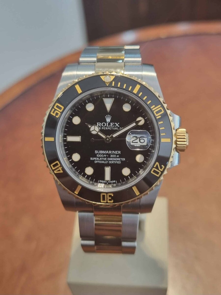 Rolex Submariner Steel & 18K Gold Ceramic Bezel 116613 Pre-owned 2015 | Gothelf A. Watches — 4