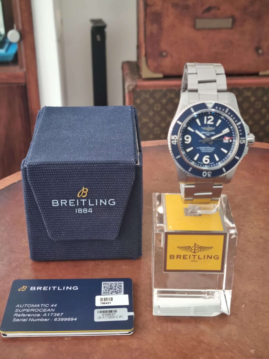 Breitling Superocean 44mm Blue Dial Automatic Ref.A17367 | Gothelf A. Watches — 4