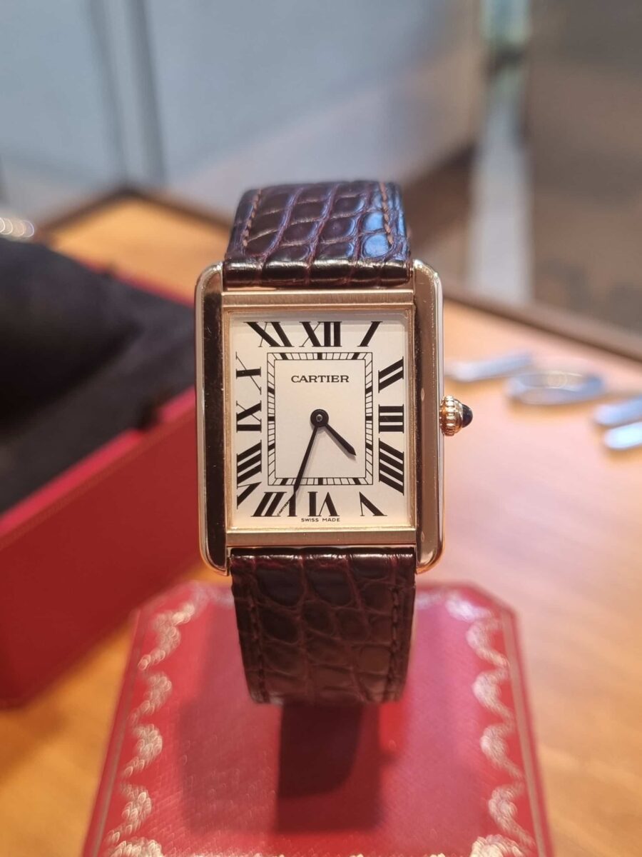 Cartier Tank Solo 18k Rose Gold Large Ref.3167 | Gothelf A. Watches