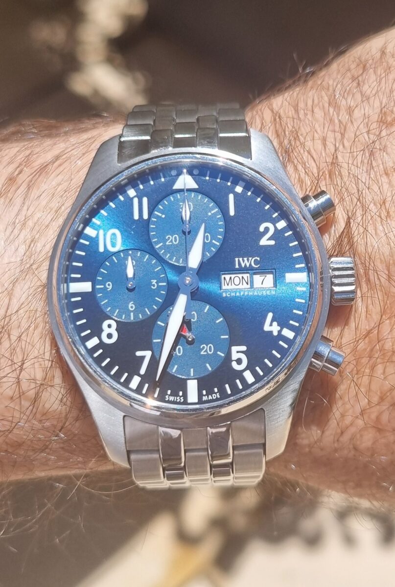 IWC Pilot Chronograph Blue Dial Pre-owned-2021 ref.388102 | Gothelf A. Watches — 5