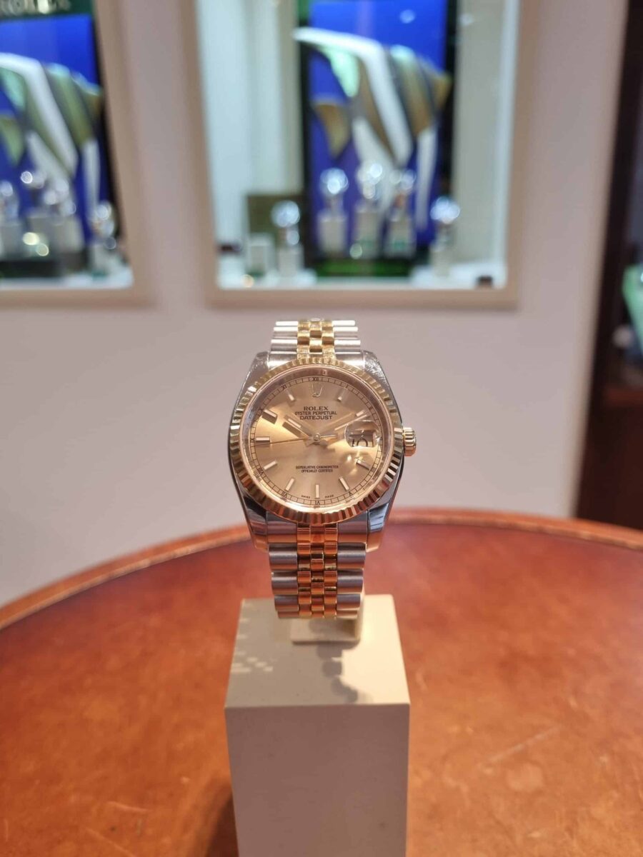 Rolex Datejust 36mm Steel & 18k Yellow Gold Champagne Dial ref.116233 | Gothelf A. Watches — 5