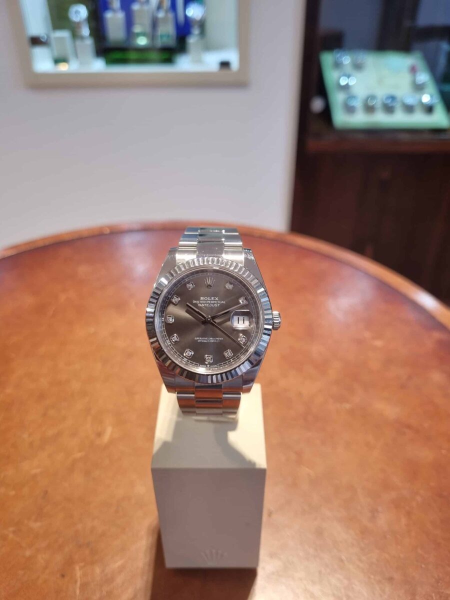 Rolex Datejust 41mm Rhodium Diamonds Dial Ref.126334 | Gothelf A. Watches — 2