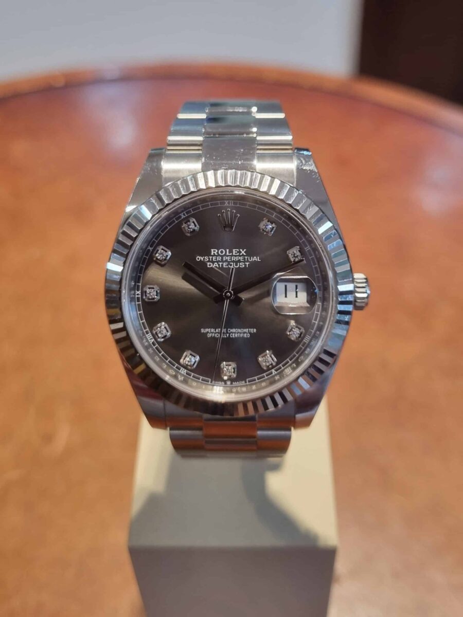 Rolex Datejust 41mm Rhodium Diamonds Dial Ref.126334 | Gothelf A. Watches