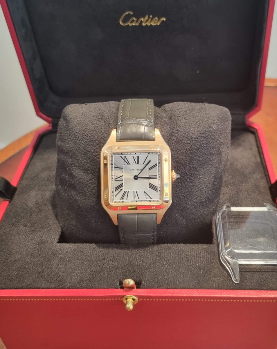 Cartier Santos Dumont Rose Gold Size Large NEW 2025! | Gothelf A. Watches — 2