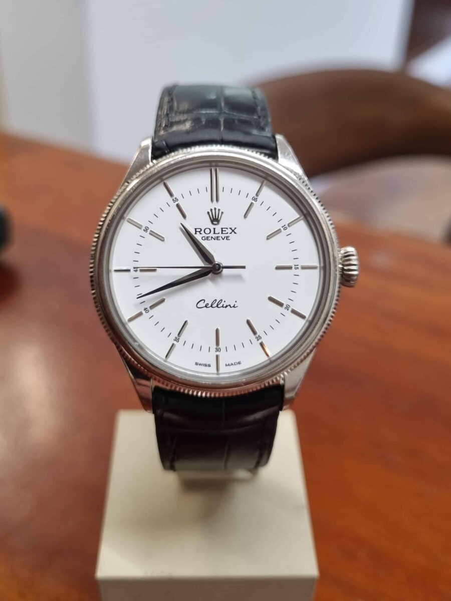 Rolex Cellini Automatic 18k White Gold 39mm pre-owned ref.50509 | Gothelf A. Watches