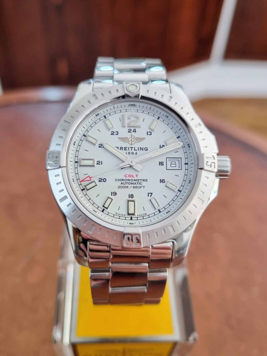 Breitling Colt automatic 41mm white dial ref.A17313101 | Gothelf A. Watches — 3