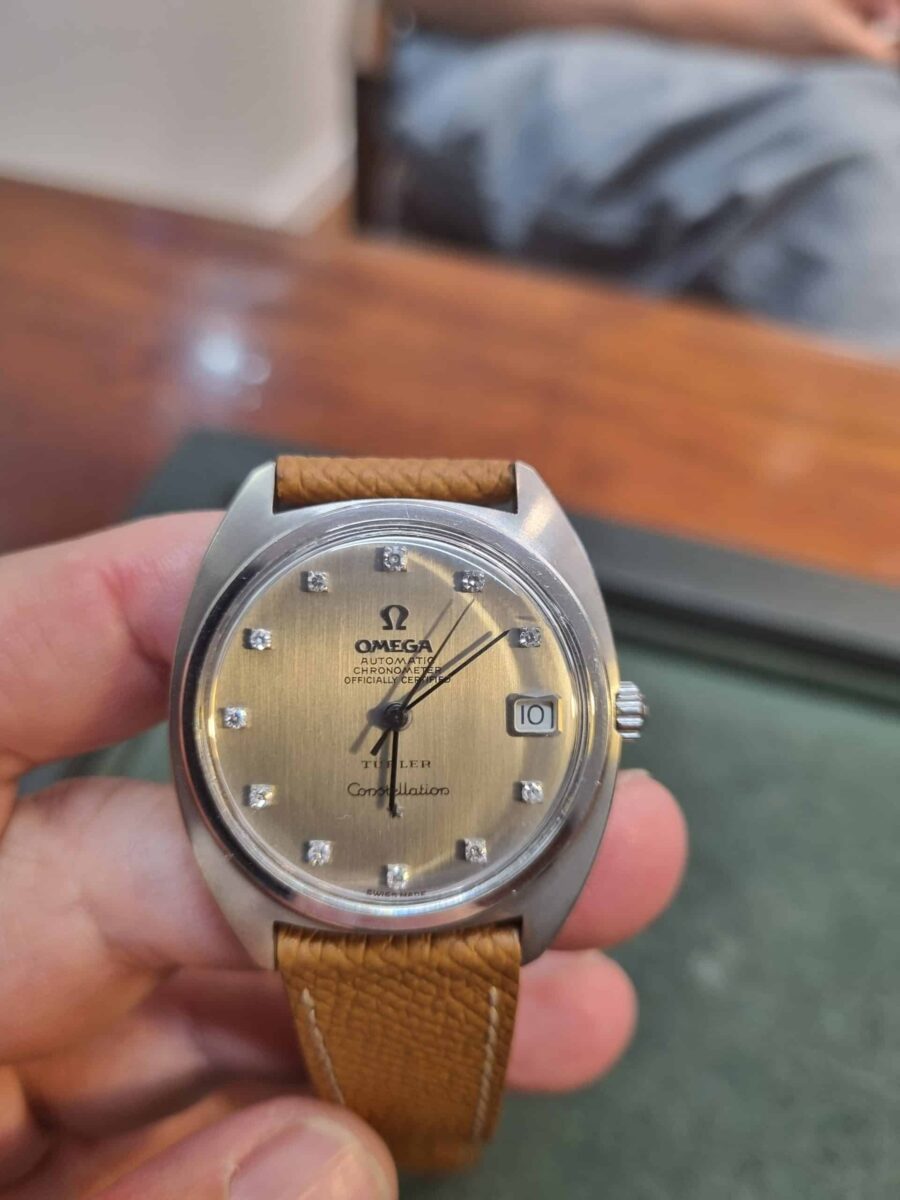 Omega Constellation “TURLER” Vintage Automatic 18k White Gold Diamonds Original Dial ref.168007/168017 | Gothelf A. Watches — 2