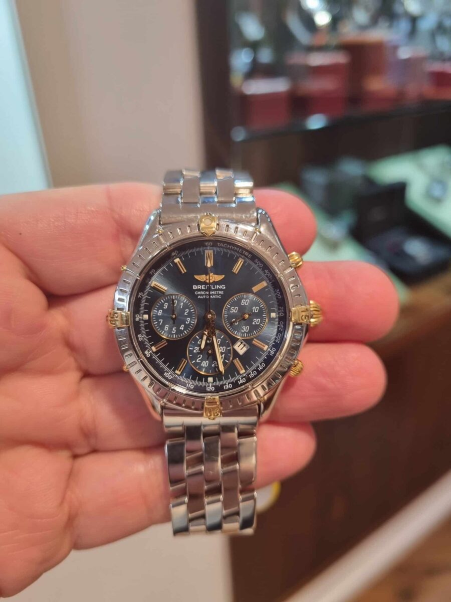 Breitling Shadow Flyback B35312 Blue Dial Automatic 38mm Steel and Gold Mint condition!!! | Gothelf A. Watches — 4
