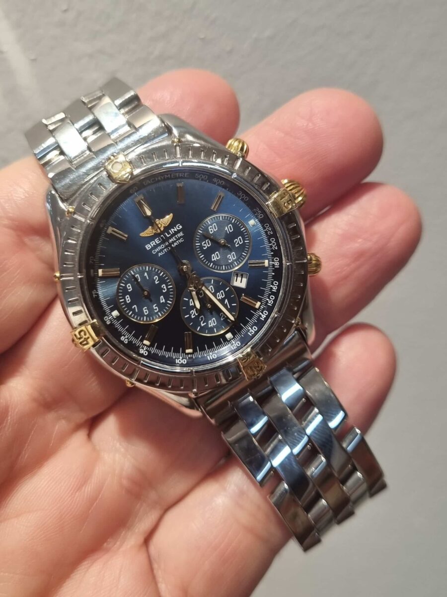 Breitling Shadow Flyback B35312 Blue Dial Automatic 38mm Steel and Gold Mint condition!!! | Gothelf A. Watches — 2