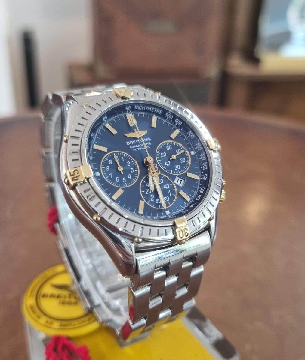 Breitling Shadow Flyback B35312 Blue Dial Automatic 38mm Steel and Gold Mint condition!!! | Gothelf A. Watches — 3